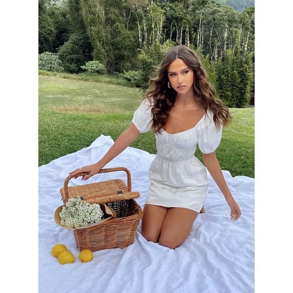 Princess Polly AVIANA MINI DRESS WHITE